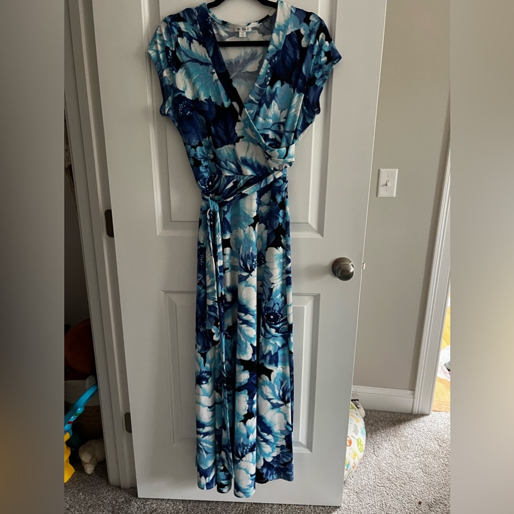Blue Floral Dress